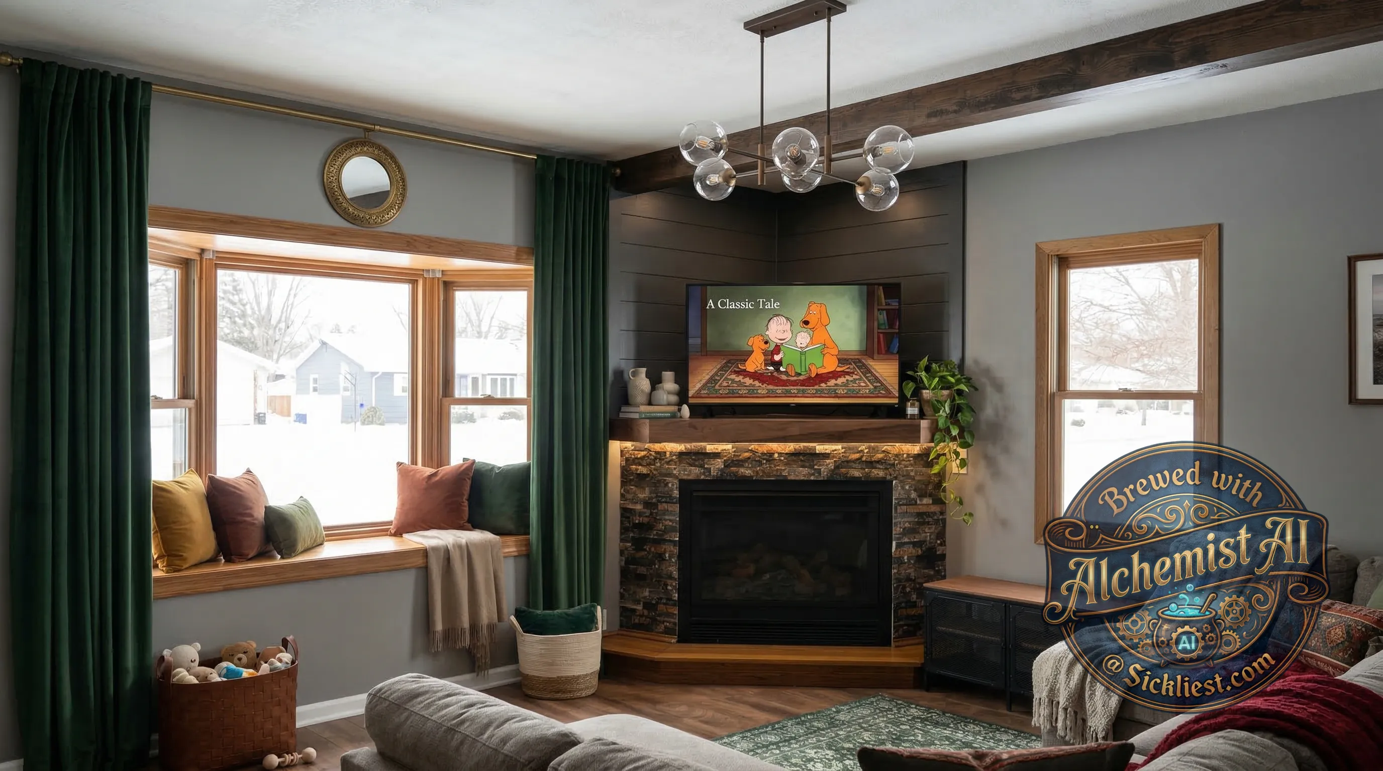 Can you make this room feel homey and nice while making a statement?