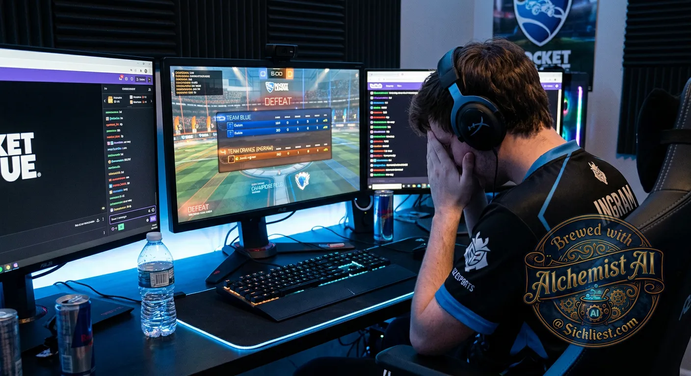 jacob ingram losing a rocket league 1v1 by 100