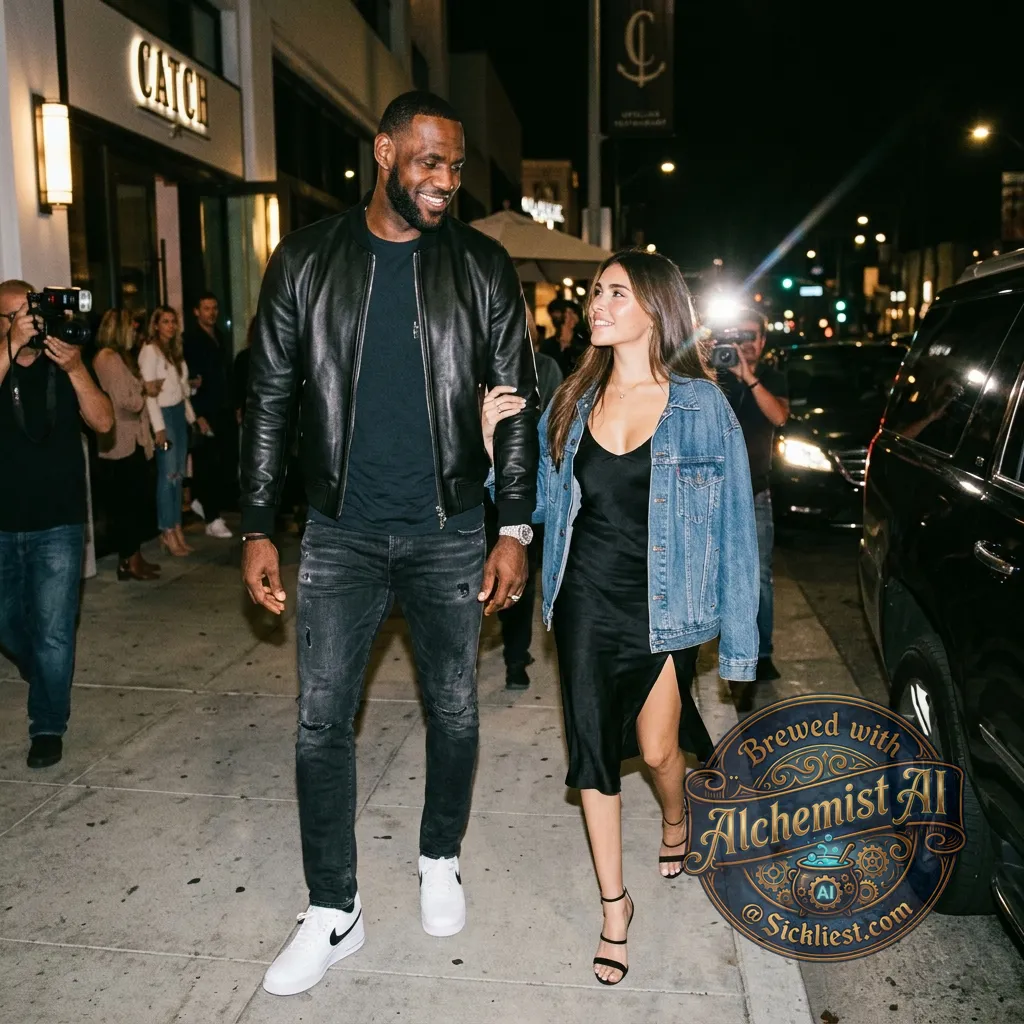 LEBRON JAMES WITH MADISON BEER ON A DATE