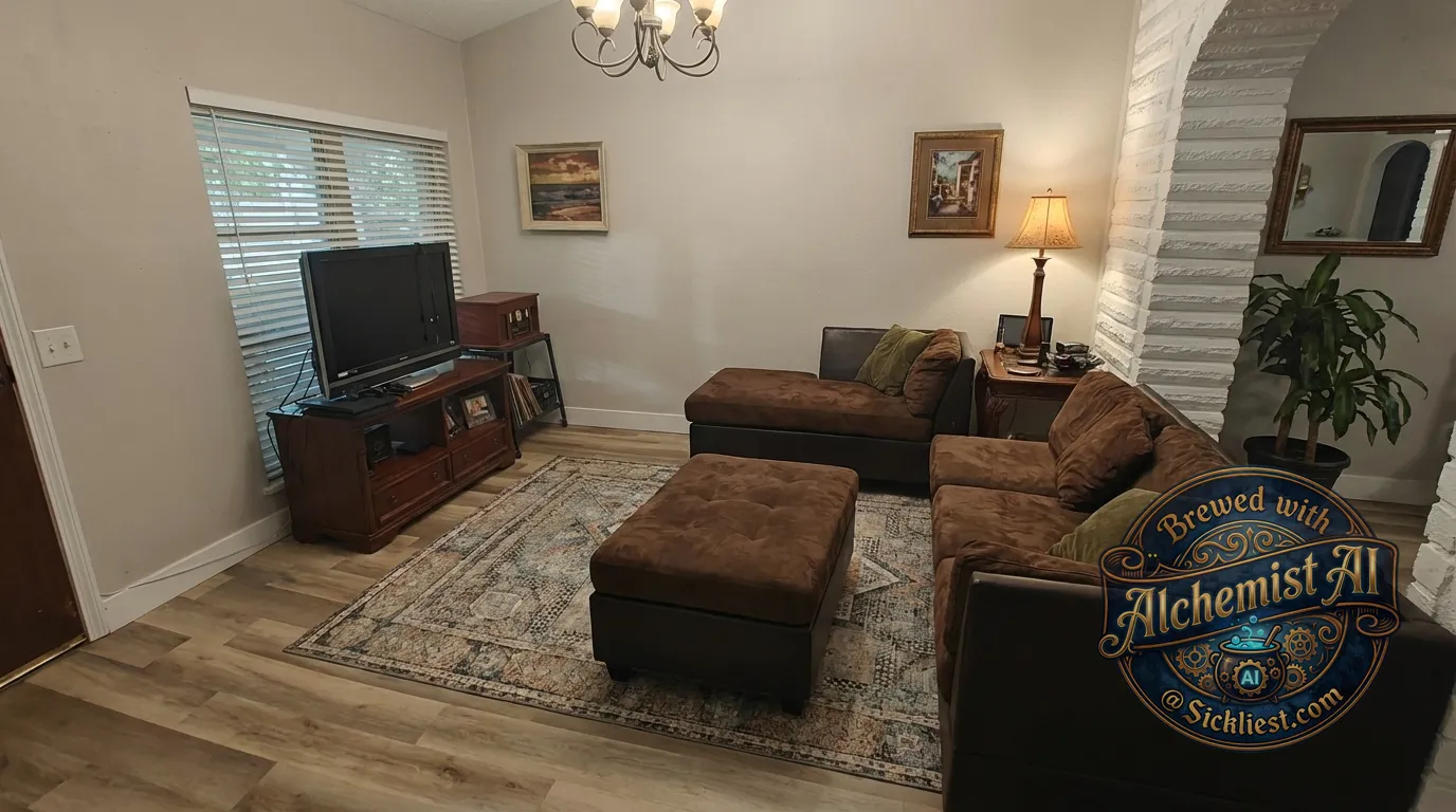 Help me Imagine how I can arrange the furniture in this room.