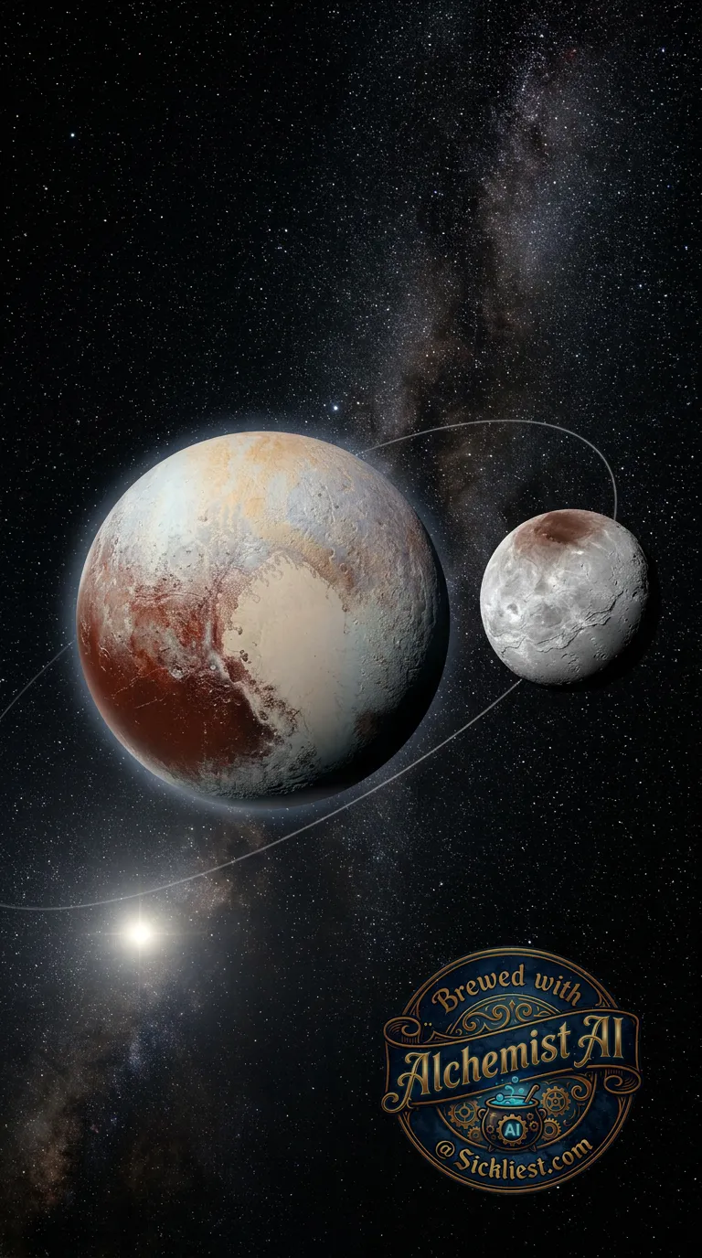 Moon orbiting Pluto