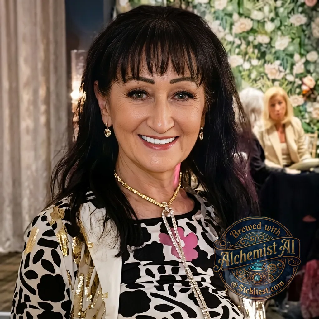 Restore this photo, make hair have fringe bangs, and whiten teeth.