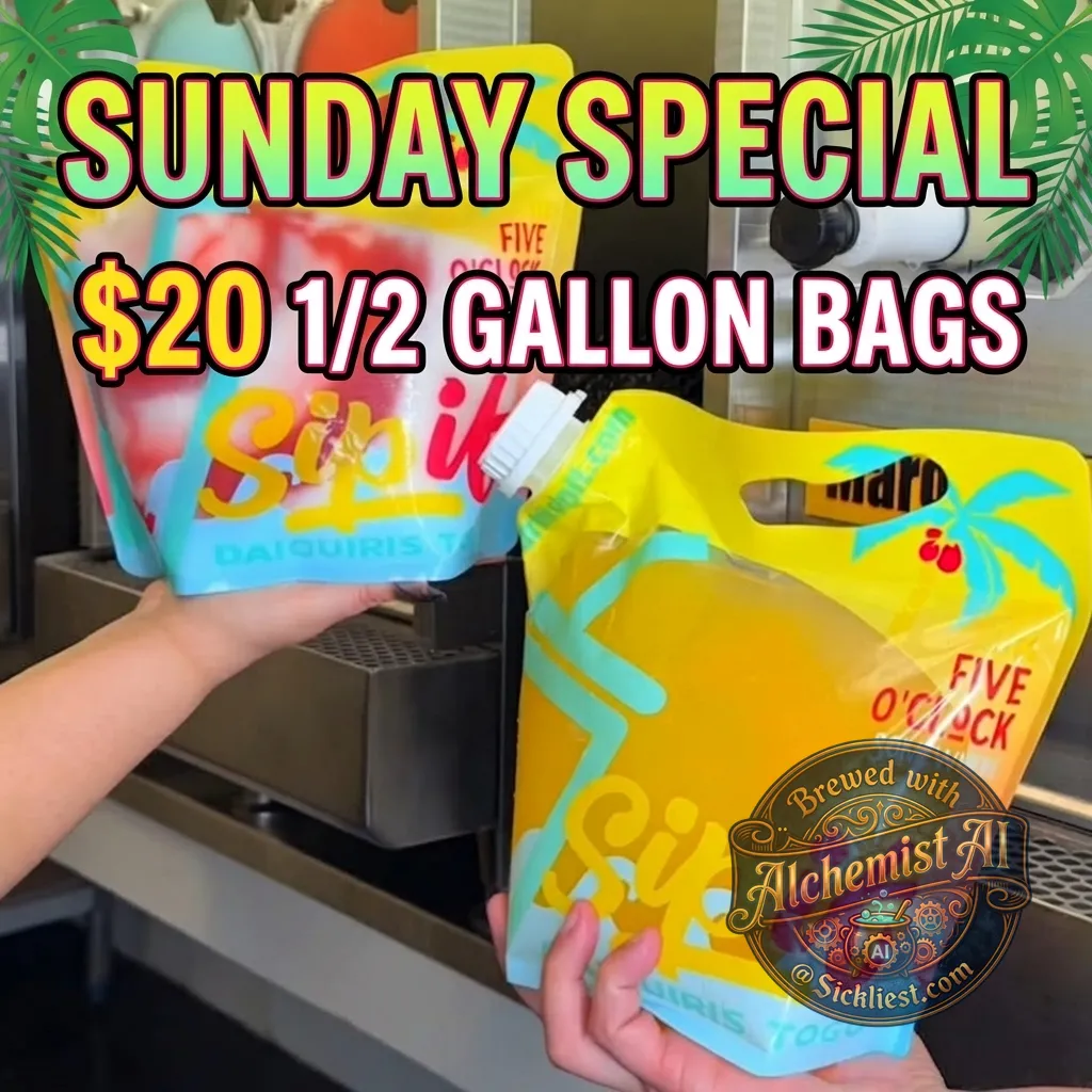 Help create an ad for our Sunday promotion: $20 1/2 Gallon bags